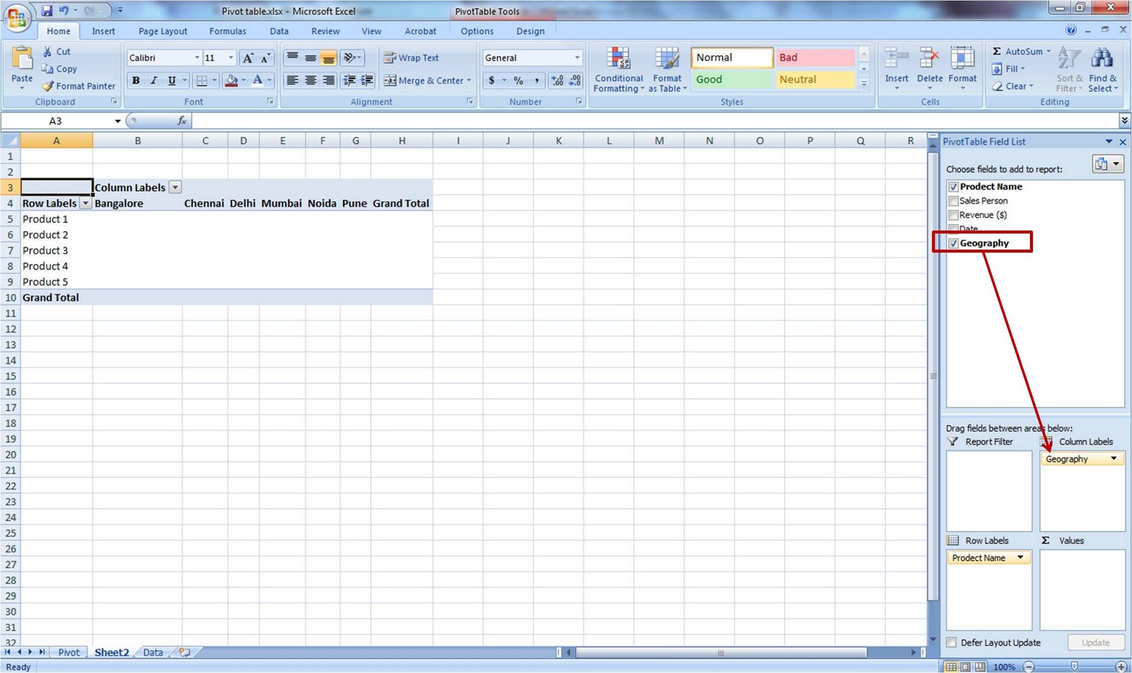 Pivot_Table эксель
